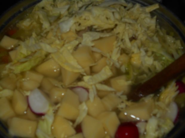Zupa kapuściano-rzodkiewkowa