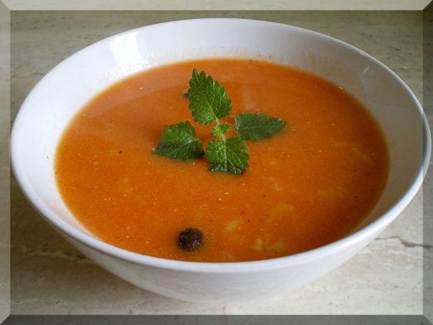 Zupa krem pomidorowo paprykowa