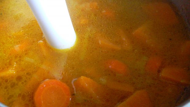 Zupa krem z dyni marchewki i pory