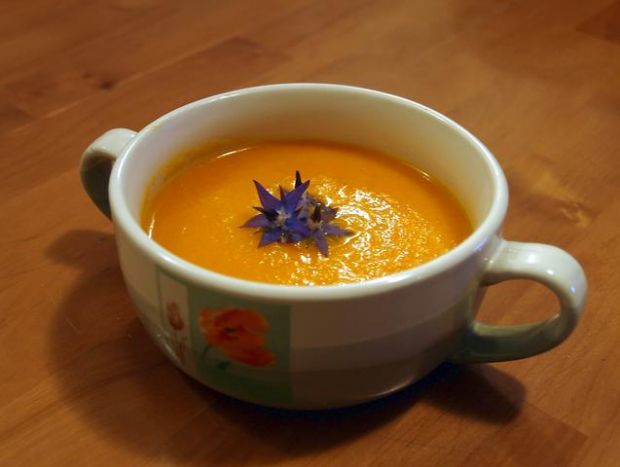 zupa krem z marchewki i suszonych moreli
