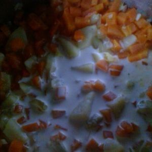 Zupa krem z marchewki z francuskimi paluszkami 