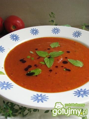 Zupa krem z pieczonych pomidorów