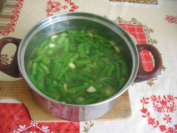 Zupa krem z pora i fasolki szparagowej
