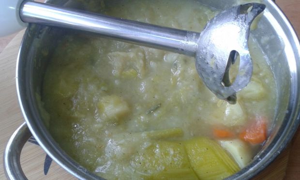 Zupa krem z pora i ziemniaków 