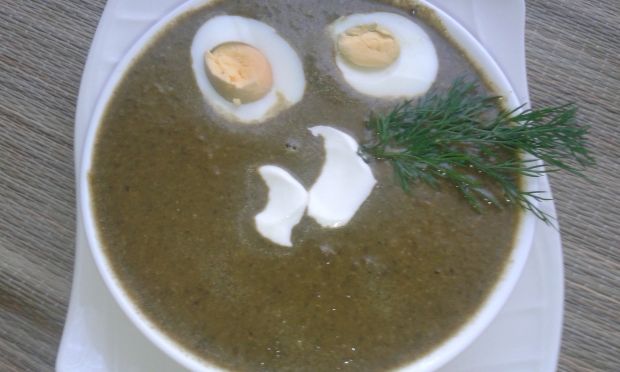 Zupa krem ze szczawiu z jajkiem