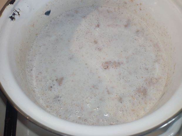 Zupa mleczna z pełnoziarnistymi kluseczkami