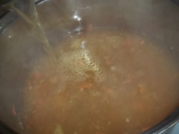 Zupa pomidorowa z makaronem ryżowym