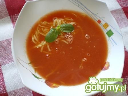 Zupa pomidorowa z makaronem wg Mychy