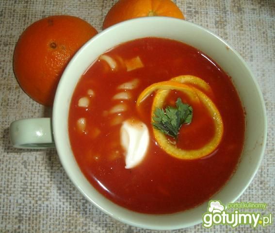 Zupa pomidorowo-pomarańczowa