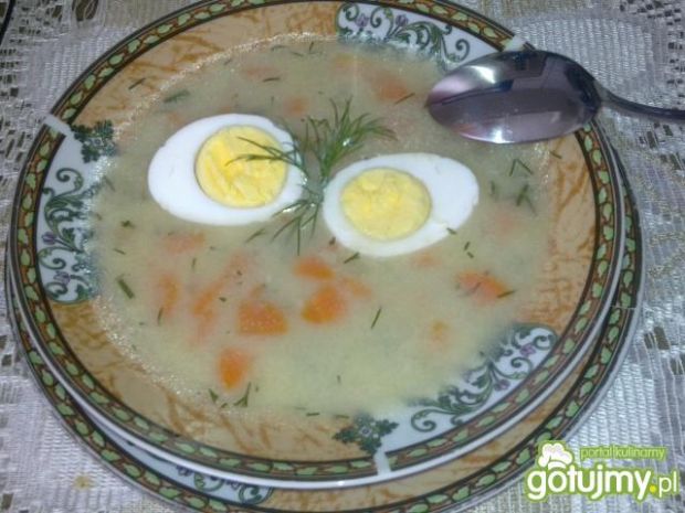 Zupa Rybno Warzywna z Jajkiem 