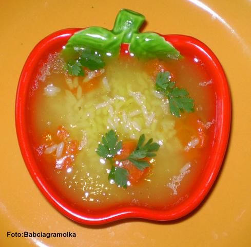 Zupa ryżowa wg Babcigramolki :