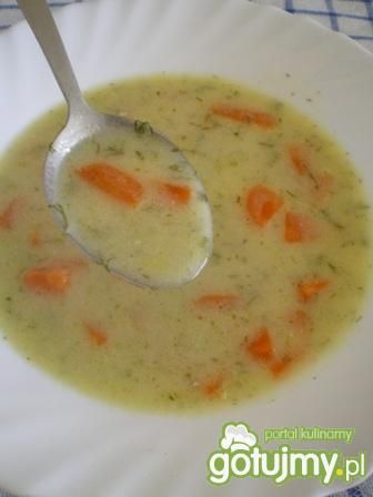 Zupa śmietankowa z marchewką i koperkiem