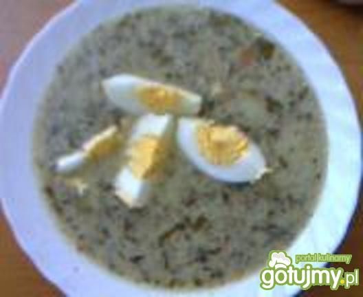 Zupa szczawiowa z ziemniakami i jajkiem