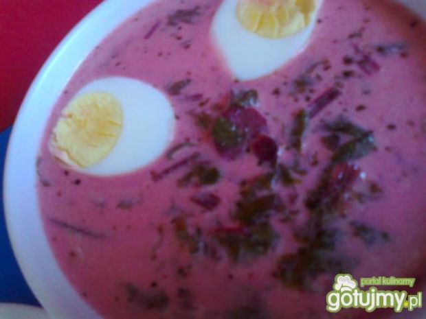 zupa wiosenna- botwinka z jajkiem