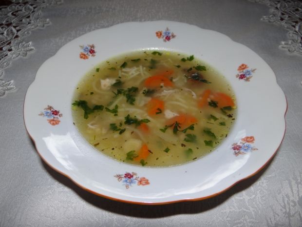 Zupa z kaszą jaglaną na rosole wg Megg