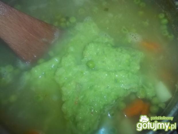 Zupa z zielonego groszku 2