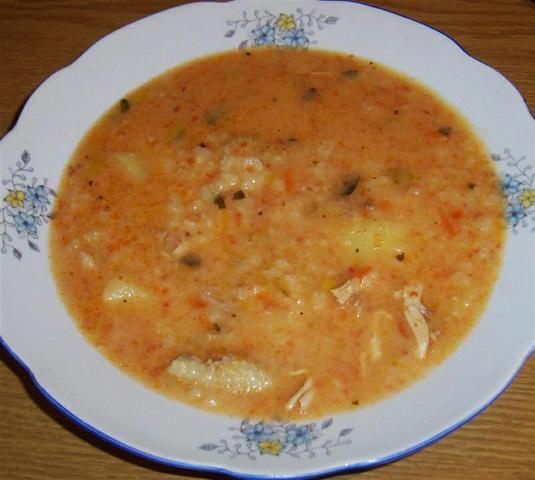 Zupa zalewana pomidorami