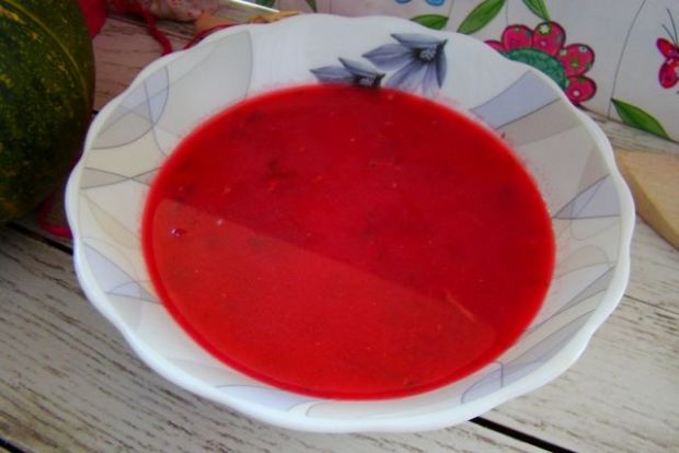 Zupa ziemniaczano - buraczana 