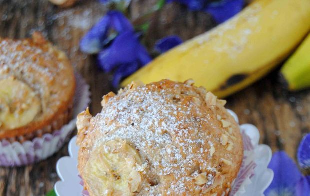 Bananowo- orzechowe muffinki