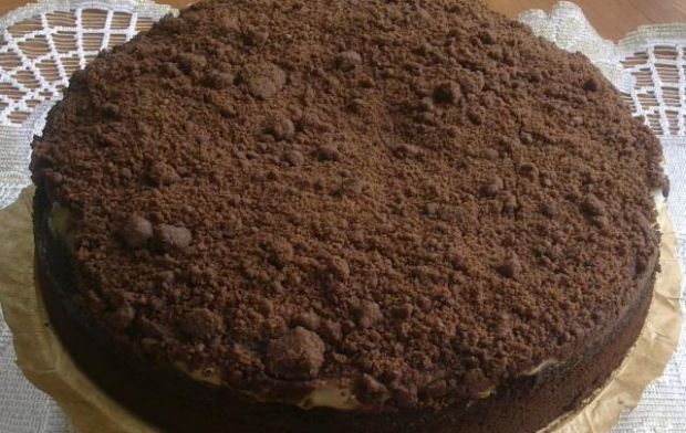 Ciasto czekoladowe  z kiwi 