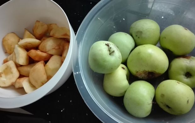 Jabłecznik migdałowy z nasionami chia i rodzynkami