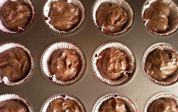 Kakaowe babeczki z czekoladą