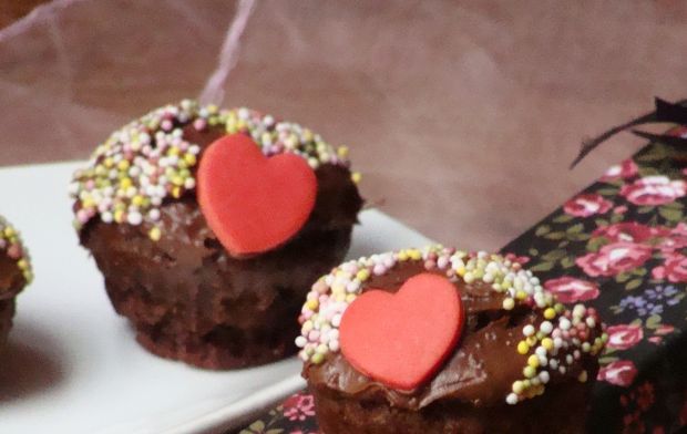 Mini muffinki na Walentynki 