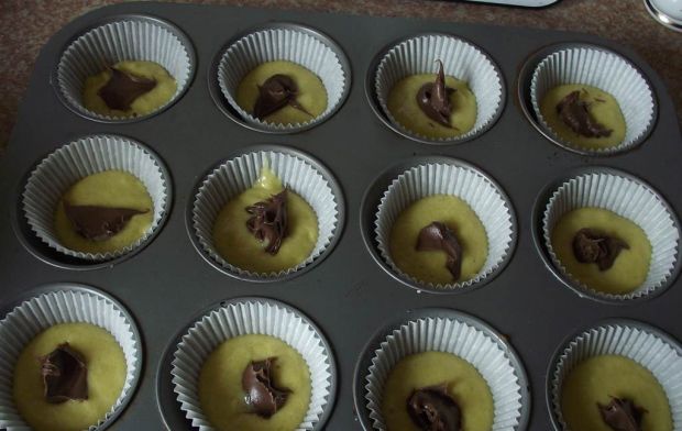 Truskawkowe muffiny z czekoladą